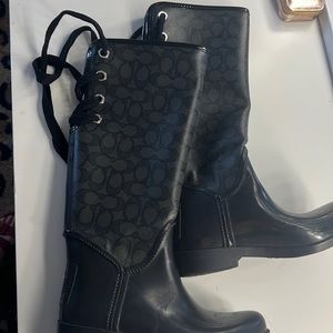 Coach rain boots
